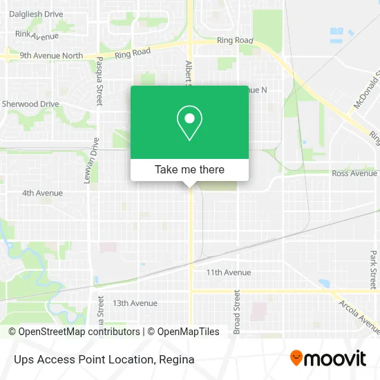 Ups Access Point Location map