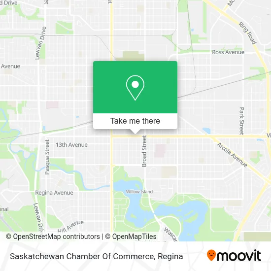 Saskatchewan Chamber Of Commerce map
