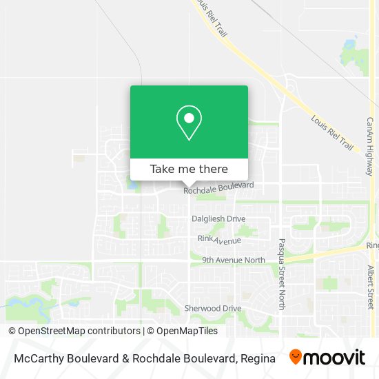 McCarthy Boulevard & Rochdale Boulevard map