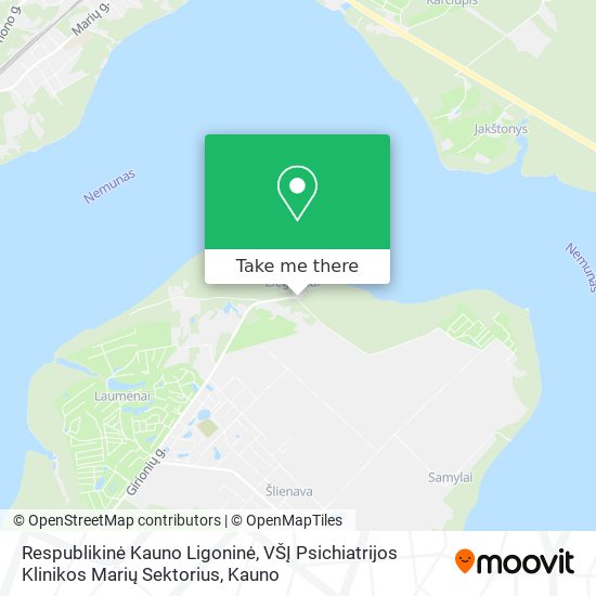 Respublikinė Kauno Ligoninė, VŠĮ Psichiatrijos Klinikos Marių Sektorius map