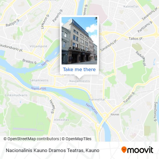 Nacionalinis Kauno Dramos Teatras map