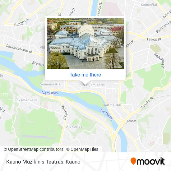 Kauno Muzikinis Teatras map