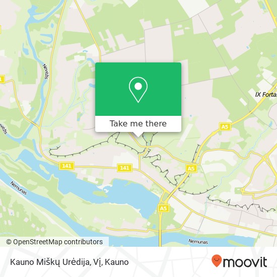 Kauno Miškų Urėdija, Vį map