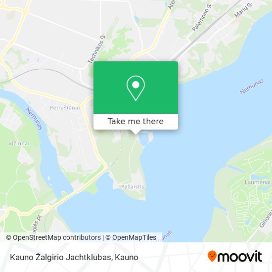Карта Kauno Žalgirio Jachtklubas