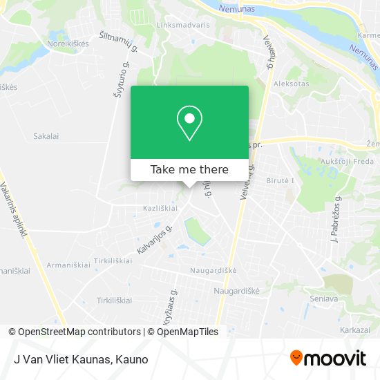 J Van Vliet Kaunas map