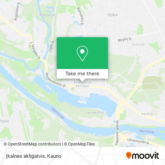 Įkalnės akligatvis map