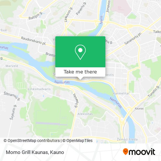 Momo Grill Kaunas map