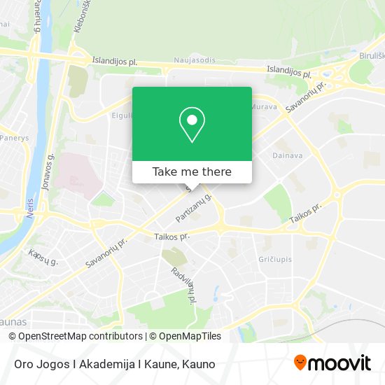 Oro Jogos I Akademija I Kaune map