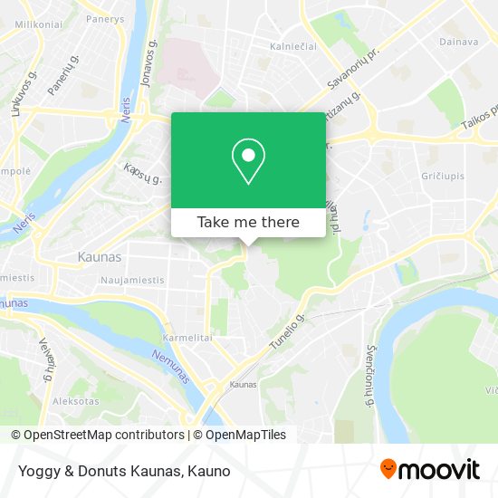 Yoggy & Donuts Kaunas map