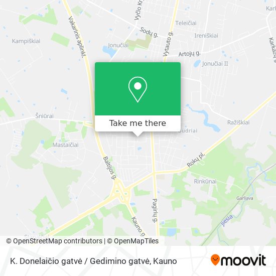 K. Donelaičio gatvė / Gedimino gatvė map
