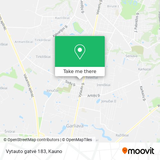 Vytauto gatvė 183 map