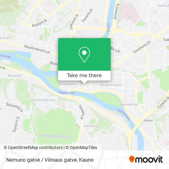 Nemuno gatvė / Vilniaus gatvė map