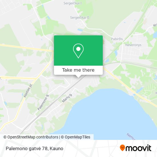Palemono gatvė 78 map