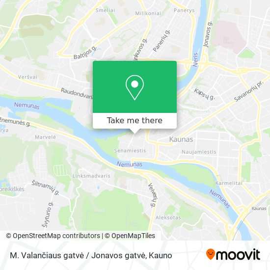 M. Valančiaus gatvė / Jonavos gatvė map