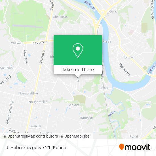 J. Pabrėžos gatvė 21 map
