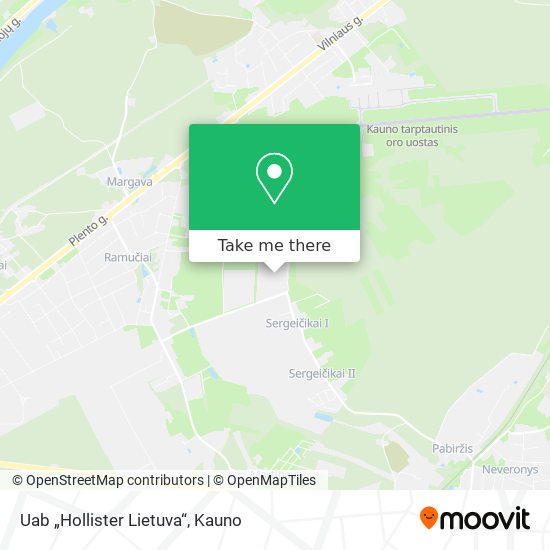 Карта Uab „Hollister Lietuva“