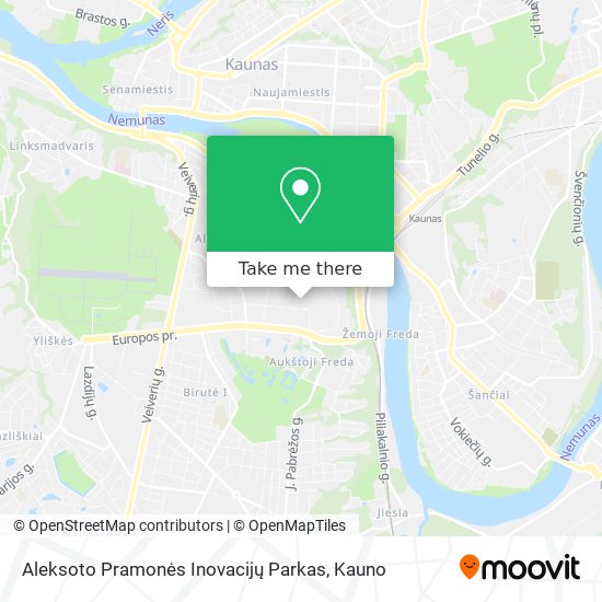 Карта Aleksoto Pramonės Inovacijų Parkas
