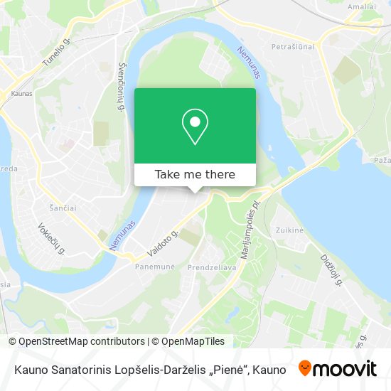 Kauno Sanatorinis Lopšelis-Darželis „Pienė“ map