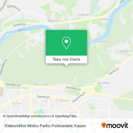 Kleboniškio Miško Parko Poilsiavietė map