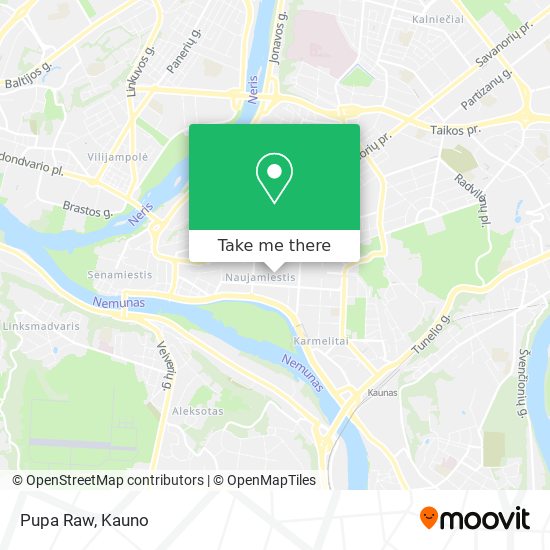 How To Get To Pupa Raw In Naujamiestis By Bus Or Cable Car