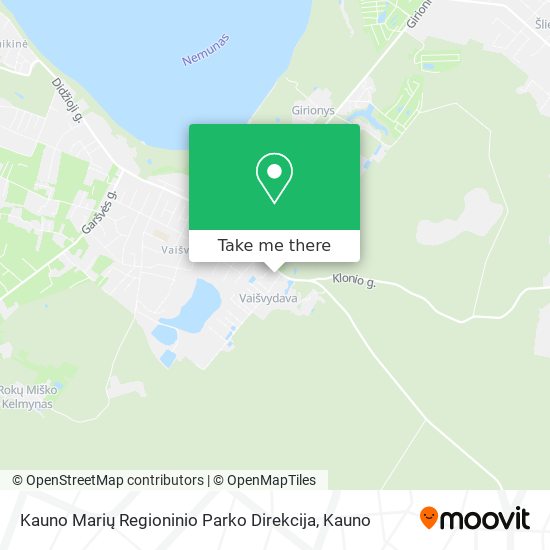 Карта Kauno Marių Regioninio Parko Direkcija