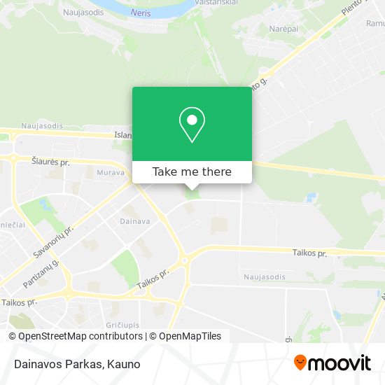 Dainavos Parkas map