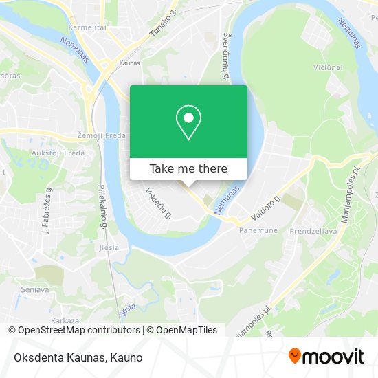Карта Oksdenta Kaunas