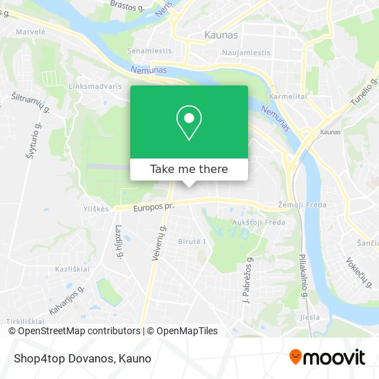 Shop4top Dovanos map
