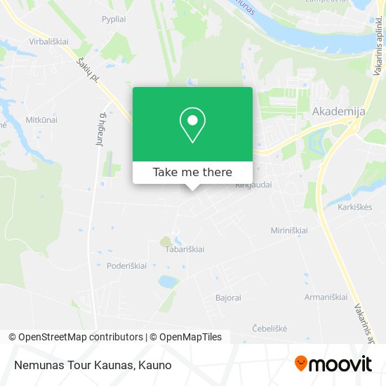 Карта Nemunas Tour Kaunas