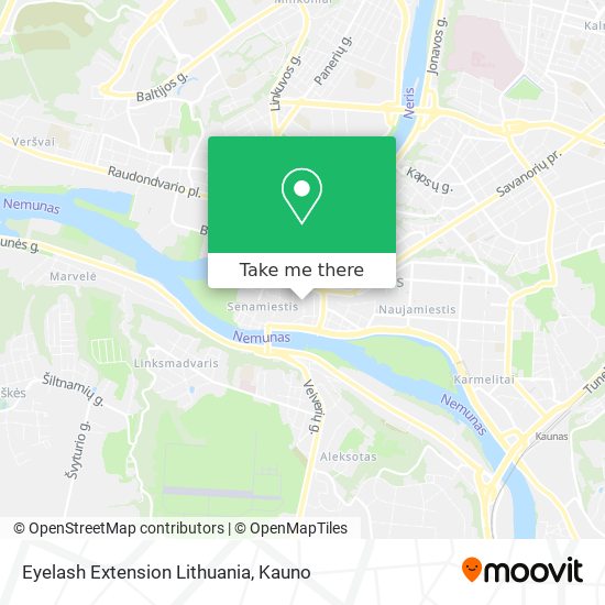 Eyelash Extension Lithuania map