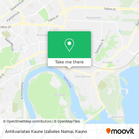 Antikvariatas Kaune Izabeles Namai map