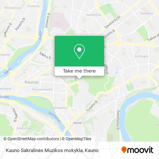 Kauno Sakralinės Muzikos mokykla map
