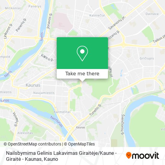 Карта Nailsbymima Gelinis Lakavimas Giraitėje / Kaune - Giraitė - Kaunas