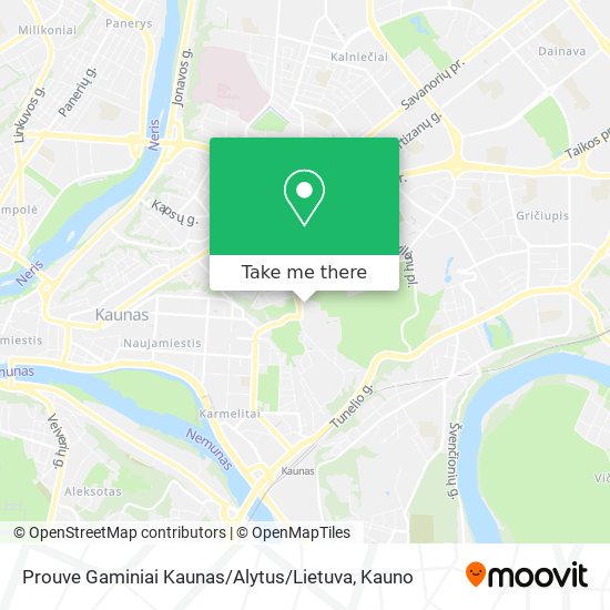 Карта Prouve Gaminiai Kaunas / Alytus / Lietuva