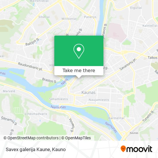Savex galerija Kaune map