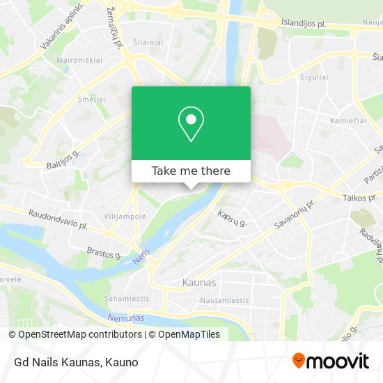 Gd Nails Kaunas map