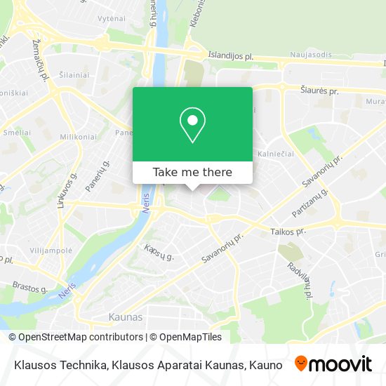 Klausos Technika, Klausos Aparatai Kaunas map