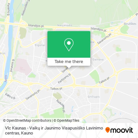 Vlc Kaunas - Vaikų ir Jaunimo Visapusiško Lavinimo centras map