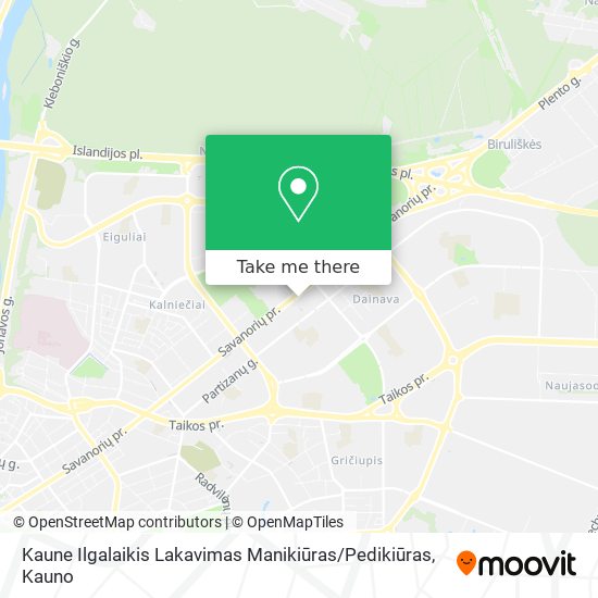 Карта Kaune Ilgalaikis Lakavimas Manikiūras / Pedikiūras