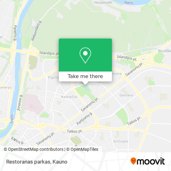 Restoranas parkas map