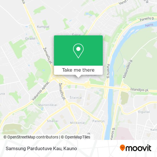 Samsung Parduotuve Kau map