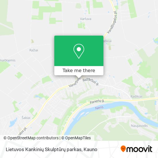 Карта Lietuvos Kankinių Skulptūrų parkas