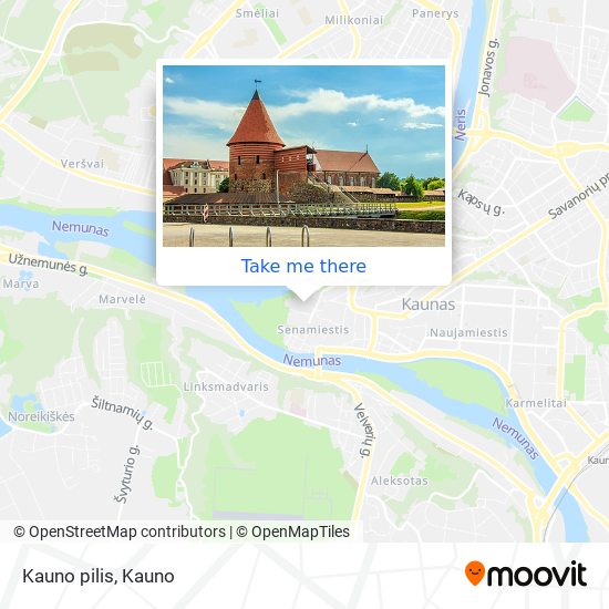 Kauno pilis map