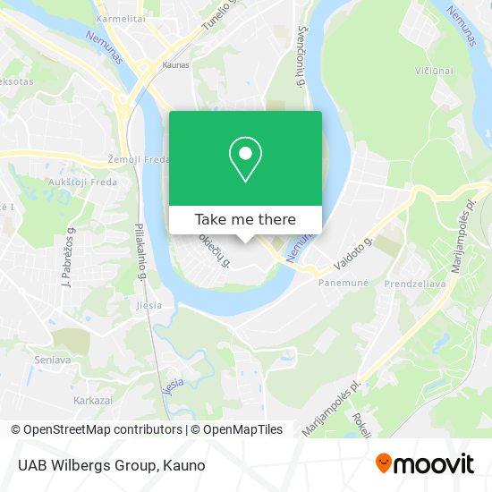 UAB Wilbergs Group map