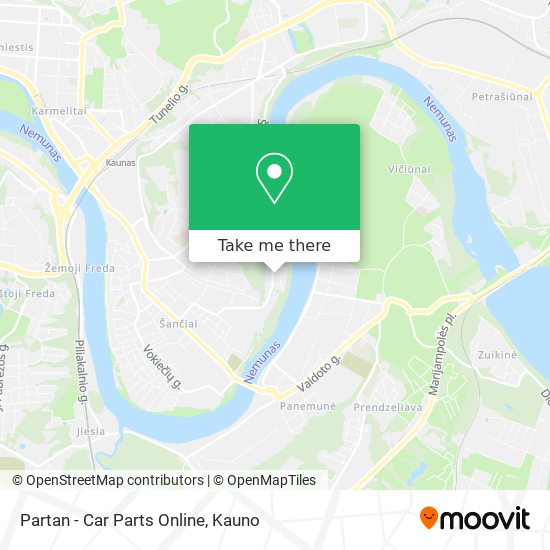 Partan - Car Parts Online map