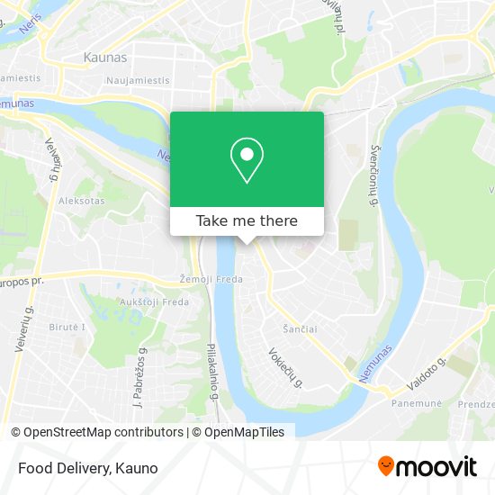 Food Delivery map