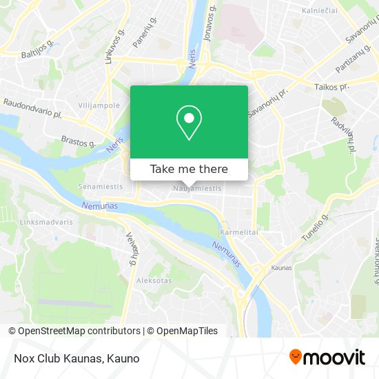 Nox Club Kaunas map