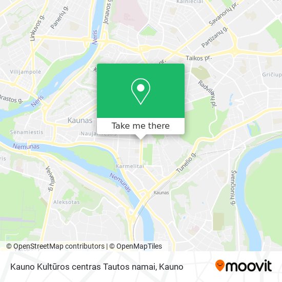 Kauno Kultūros centras Tautos namai map