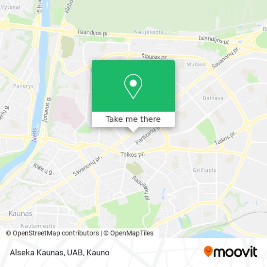 Alseka Kaunas, UAB map
