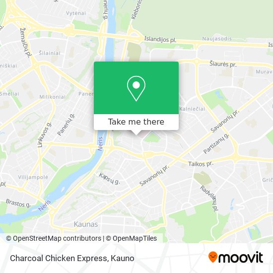 Charcoal Chicken Express map